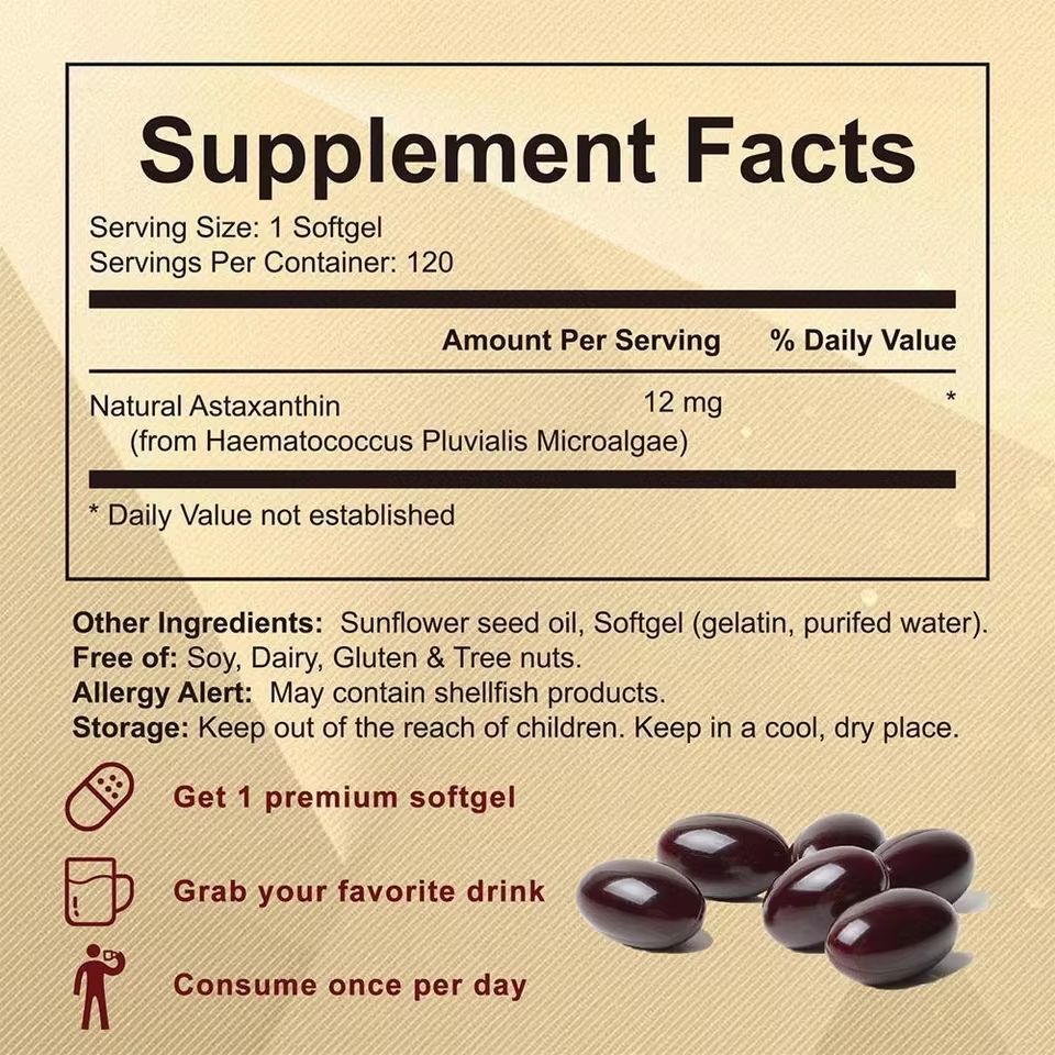HaimanLabs Premium Astaxanthin Capsules